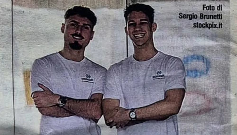 Amedeo Cecconi und Philip Giuppini, Foto von Sergio Brunetti für den Corriere dell'Umbria