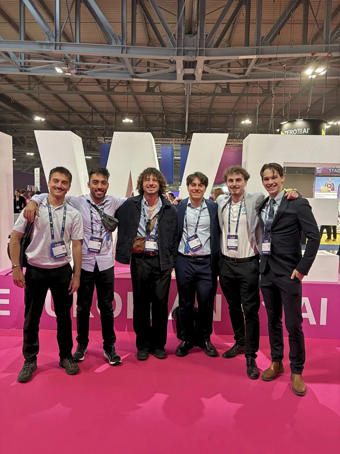 Die Teams von Devhook und Vivido zusammen auf der AI Week